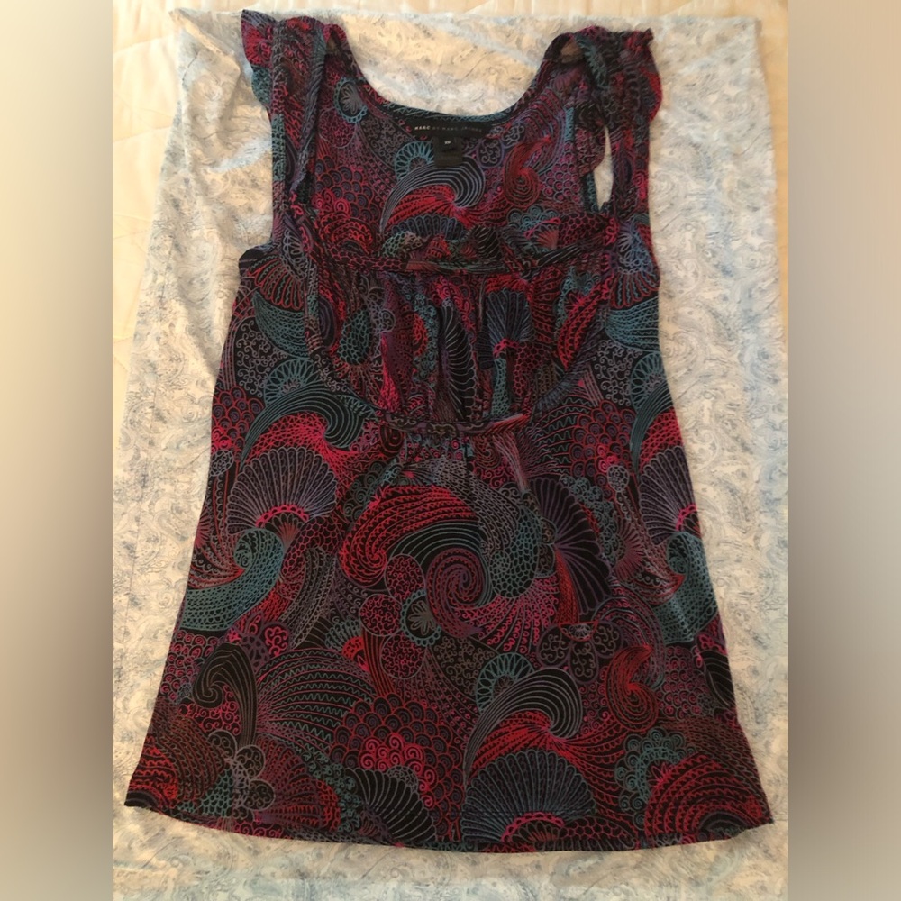 Marc by Marc Jacobs Silk and rayon top